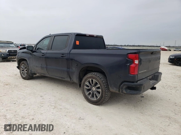 2022 Chevrolet Silverado 1500 RST with VIN 1GCPADED3NZ546440, listed as a Copart auction lot 46313145 with 69,636 mi miles and Salvage Title. Bid and sale history available at DreamBid. Image 2.
