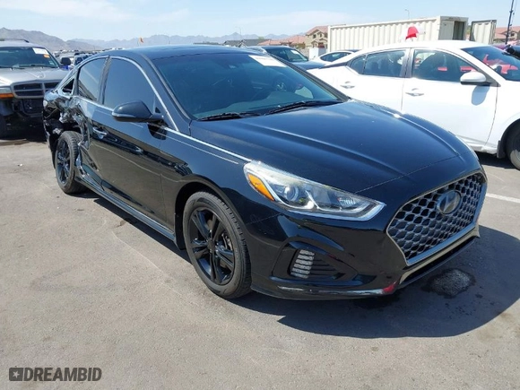 2019 Hyundai Sonata Sport with VIN 5NPE34AF2KH792374, listed as a IAAI auction lot 41987740 with 77,209 mi miles. Bid and sale history available at carsss.com. Image 1.