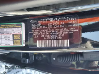 2025 Hyundai Elantra SEL Convenience with VIN KMHLS4DG8SU933531, listed as a Copart auction lot 54520365 with 3,295 mi miles and Clean Title. Bid and sale history available at DreamBid. Image 13.