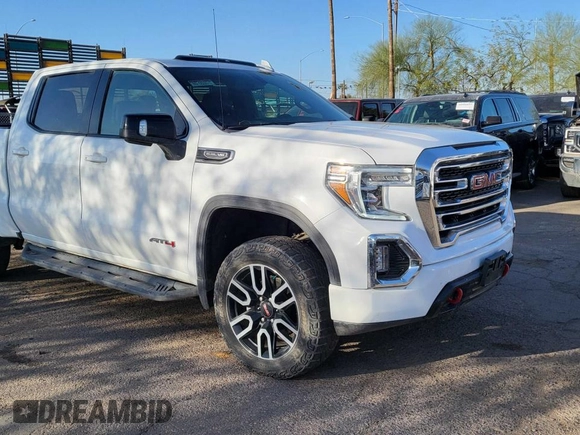2021 GMC Sierra 1500 AT4 with VIN 3GTP9EED0MG412224, listed as a Copart auction lot 53502385 with 28,363 mi miles and Clean Title. Bid and sale history available at carsss.com. Image 1.
