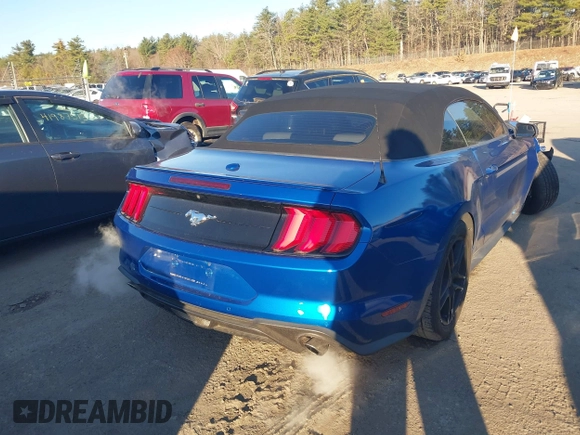 2018 Ford Mustang EcoBoost Premium with VIN 1FATP8UH1J5142908, listed as a IAAI auction lot 41912005 with 87,722 mi miles and . Bid and sale history available at DreamBid. Image 16.