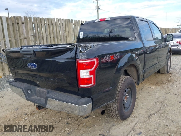 2019 Ford F-150 XL with VIN 1FTEW1E53KFA20399, listed as a IAAI auction lot 41846887 with 94,896 mi miles. Bid and sale history available at carsss.com. Image 4.