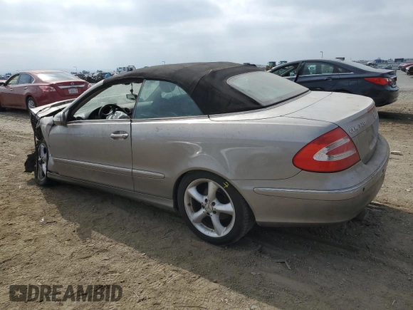 2005 Mercedes-Benz CLK 320 with VIN WDBTK65J95F162336, listed as a Copart auction lot 76138484 with Not Provided miles and Salvage Title. Bid and sale history available at DreamBid. Image 2.