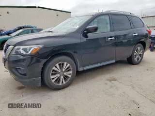 2017 Nissan Pathfinder SV with VIN 5N1DR2MN4HC635818, listed as a Copart auction lot 55989875 with 109,588 mi miles and Salvage title. Bid and sale history available at DreamBid. Image 1.
