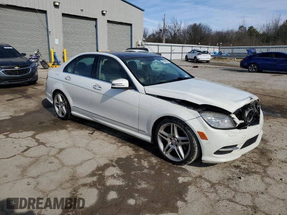 2011 Mercedes-Benz C 350 Sport with VIN WDDGF5GB9BF635029, listed as a Copart auction lot 42098025 with 263,508 mi miles and Salvage title. Bid and sale history available at DreamBid. Image 4.