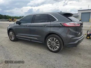 2020 Ford Edge Titanium with VIN 2FMPK3K9XLBB03754, listed as a Copart auction lot 59228775 with 63,034 mi miles and Salvage title. Bid and sale history available at DreamBid. Image 2.