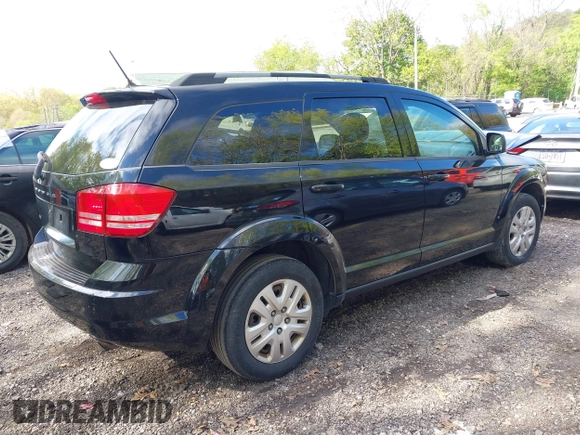 2017 Dodge Journey SE z VIN 3C4PDCAB6HT697631, wystawiony jako IAAI lot #42200146 z przebiegiem 158 511 mil mil oraz . Historia ofert i sprzedaży dostępna na DreamBid. Obrazek 4.