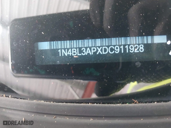 2013 Nissan Altima 3.5 SL with VIN 1N4BL3APXDC911928, listed as a IAAI auction lot 41533563 with 133,230 mi miles. Bid and sale history available at carsss.com. Image 9.