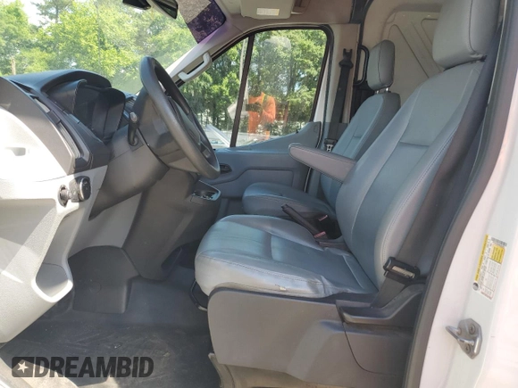 2017 Ford Transit Cargo with VIN 1FTYE1CM3HKA56393, listed as a Copart auction lot 57394885 with 104,350 mi miles and Salvage title. Bid and sale history available at DreamBid. Image 7.