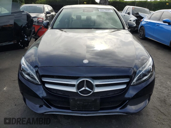 2016 Mercedes-Benz C 300 with VIN 55SWF4JB7GU140184, listed as a Copart auction lot 54410685 with 35,234 mi miles and Salvage Title. Bid and sale history available at carsss.com. Image 5.