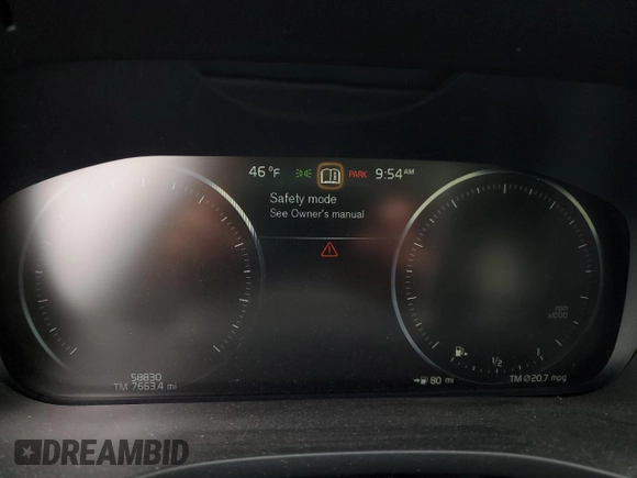 2019 Volvo XC60 Inscription with VIN LYV102RL5KB229406, listed as a Copart auction lot 48682335 with 58,830 mi miles and Salvage title. Bid and sale history available at DreamBid. Image 9.