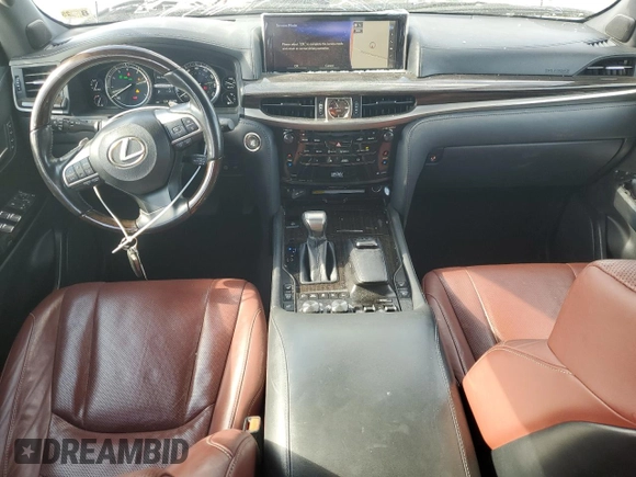 2021 Lexus LX 570 z VIN JTJDY7AX2M4347985, wystawiony jako Copart lot #50551935 z przebiegiem 59 197 mil mil oraz Szkoda całkowita • Salvage title. Historia ofert i sprzedaży dostępna na DreamBid. Obrazek 8.