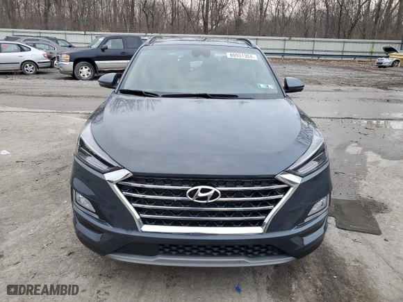 2021 Hyundai Tucson Limited with VIN KM8J3CAL3MU387692, listed as a Copart auction lot 80931304 with 25,583 mi miles and Salvage Title. Bid and sale history available at carsss.com. Image 5.