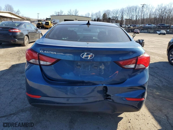2015 Hyundai Elantra Limited with VIN KMHDH4AE7FU281903, listed as a Copart auction lot 49400465 with 164,684 mi miles and Salvage Title. Bid and sale history available at carsss.com. Image 6.