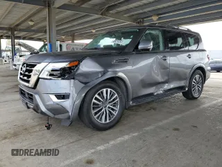 2023 Nissan Armada SL with VIN JN8AY2BB9P9833250, listed as a Copart auction lot 51342525 with 53,502 mi miles and Salvage Title. Bid and sale history available at carsss.com. Image 1.