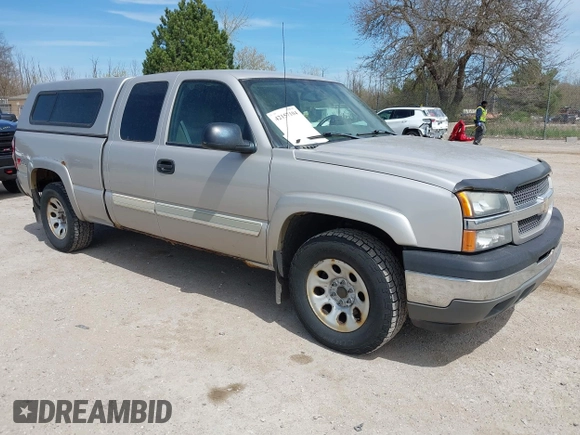 2005 Chevrolet Silverado 1500 LS with VIN 1GCEK19T65Z194720, listed as a IAAI auction lot 42157104 with 156,376 mi miles. Bid and sale history available at carsss.com. Image 1.