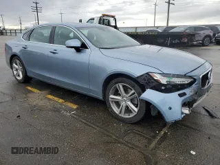 2018 Volvo S90 Momentum with VIN LVY982MK6JP022173, listed as a Copart auction lot 51454185 with 73,872 mi miles and Salvage Title. Bid and sale history available at carsss.com. Image 4.