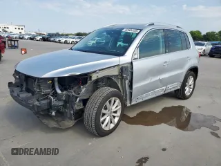 2017 Volkswagen Tiguan Wolfsburg Edition with VIN WVGRV7AX8HK002118, listed as a Copart auction lot 62604155 with 48,242 mi miles and Salvage title. Bid and sale history available at DreamBid. Image 1.