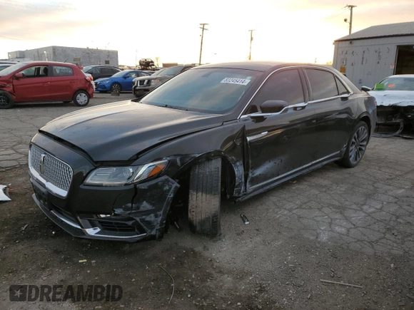 2017 Lincoln Continental Reserve with VIN 1LN6L9RP2H5602530, listed as a Copart auction lot 83245414 with 80,674 mi miles and Salvage Title. Bid and sale history available at carsss.com. Image 1.