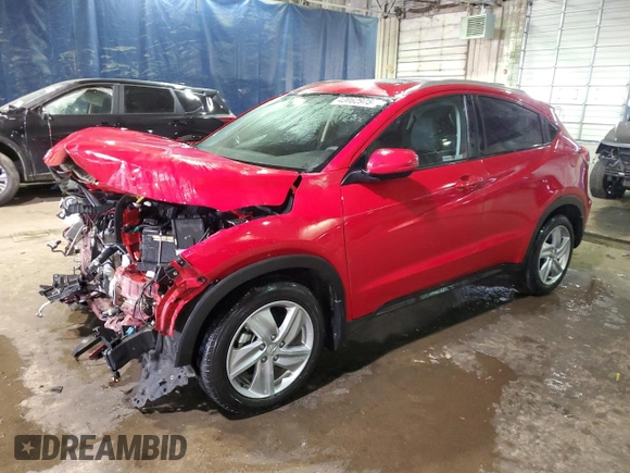 2020 Honda HR-V EX with VIN 3CZRU6H59LM709701, listed as a Copart auction lot 43062975 with 33,613 mi miles and Salvage Title. Bid and sale history available at carsss.com. Image 1.