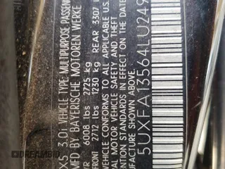 2004 BMW X5 3.0i with VIN 5UXFA13564LU24953, listed as a Copart auction lot 64991284 with 166,859 mi miles and Salvage Title. Bid and sale history available at carsss.com. Image 13.