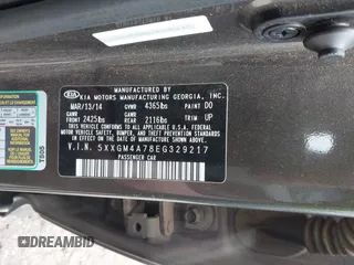 2014 Kia Optima LX с VIN 5XXGM4A78EG329217, выставлен на аукционе IAAI как лот 42195004 с пробегом 149 722 миль миль и . История ставок и продаж доступна на DreamBid. Изображение 9.