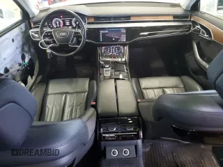 2019 Audi A8 L with VIN WAU8DAF86KN005765, listed as a Copart auction lot 49065575 with 32,600 mi miles and Salvage Title. Bid and sale history available at carsss.com. Image 8.