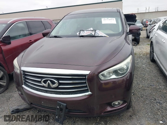2015 Infiniti QX60 with VIN 5N1AL0MM3FC502870, listed as a IAAI auction lot 41734954 with 117,455 mi miles. Bid and sale history available at carsss.com. Image 13.