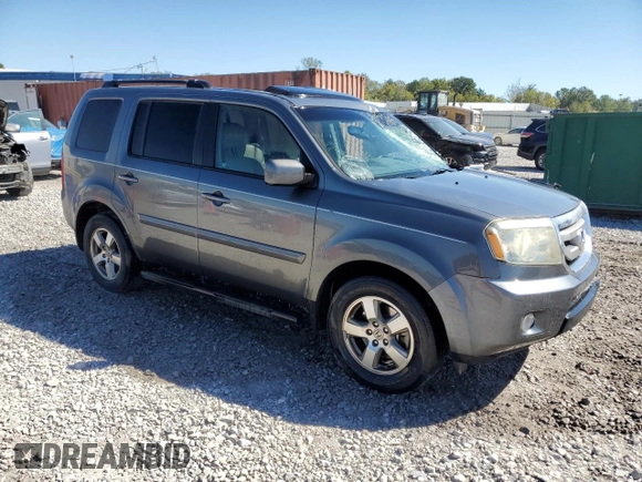 2011 Honda Pilot EX-L with VIN 5FNYF3H72BB043201, listed as a Copart auction lot 75036474 with 193,734 mi miles and Salvage Title. Bid and sale history available at DreamBid. Image 4.