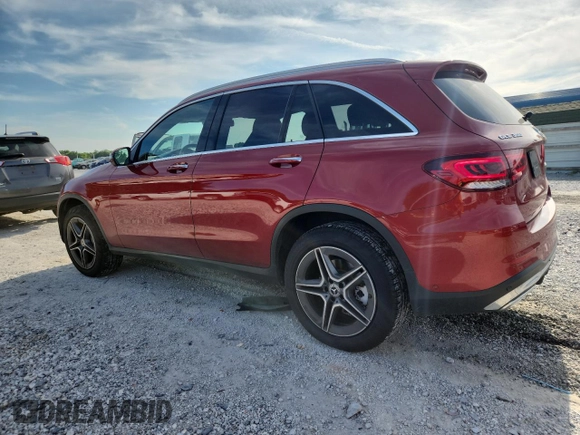 2021 Mercedes-Benz GLC 300 with VIN W1N0G8EB8MF872880, listed as a Copart auction lot 61309195 with 43,816 mi miles and Salvage title. Bid and sale history available at DreamBid. Image 2.