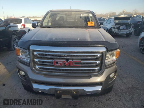 2018 GMC Canyon 4WD SLT with VIN 1GTG6DEN6J1215242, listed as a Copart auction lot 82960224 with 82,710 mi miles and Salvage Title. Bid and sale history available at carsss.com. Image 5.