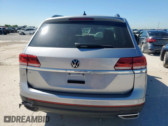 2023 Volkswagen Atlas SE with VIN 1V2DP2CA9PC505409, listed as a Copart auction lot 52581305 with 15,938 mi miles and Salvage title. Bid and sale history available at DreamBid. Image 6.