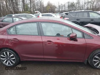 2014 Honda Civic Sedan EX-L with VIN 2HGFB2F92EH525037, listed as a IAAI auction lot 41914340 with 57,927 mi miles. Bid and sale history available at carsss.com. Image 13.