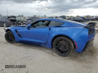 2019 Chevrolet Corvette Grand Sport 1LT with VIN 1G1YW2D73K5114299, listed as a Copart auction lot 48708685 with 56,131 mi miles and Salvage title. Bid and sale history available at DreamBid. Image 2.