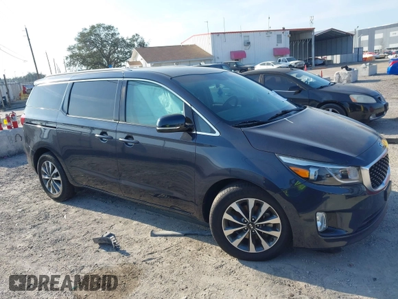 2015 Kia Sedona EX with VIN KNDMC5C13F6018556, listed as a IAAI auction lot 41491580 with 1 mi miles. Bid and sale history available at carsss.com. Image 12.
