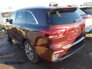 2019 Kia Sorento SX V6 with VIN 5XYPKDA59KG459776, listed as a IAAI auction lot 41602651 with 38,445 mi miles. Bid and sale history available at carsss.com. Image 3.