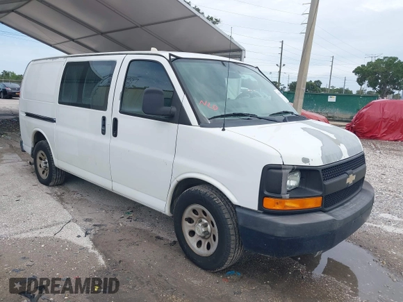2012 Chevrolet Express Cargo with VIN 1GCSGAFX1C1138823, listed as a IAAI auction lot 42505846 with 226,032 mi miles and . Bid and sale history available at DreamBid. Image 1.