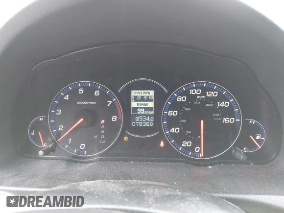 2008 Acura TSX Nav with VIN JH4CL96978C000889, listed as a IAAI auction lot 41912865 with 78,368 mi miles. Bid and sale history available at carsss.com. Image 7.