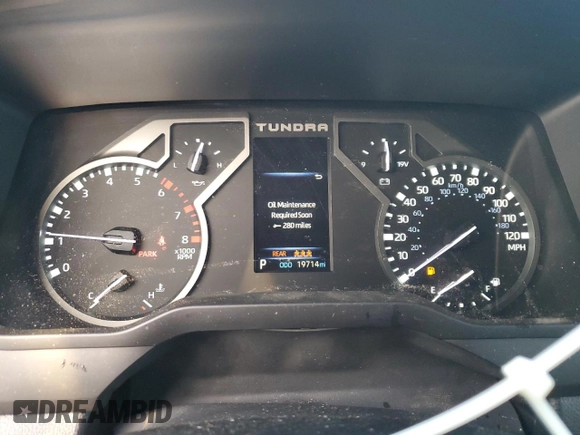 2023 Toyota Tundra 2WD SR5 with VIN 5TFLA5AA6PX026179, listed as a Copart auction lot 88557565 with 19,714 mi miles and Salvage Title. Bid and sale history available at carsss.com. Image 9.
