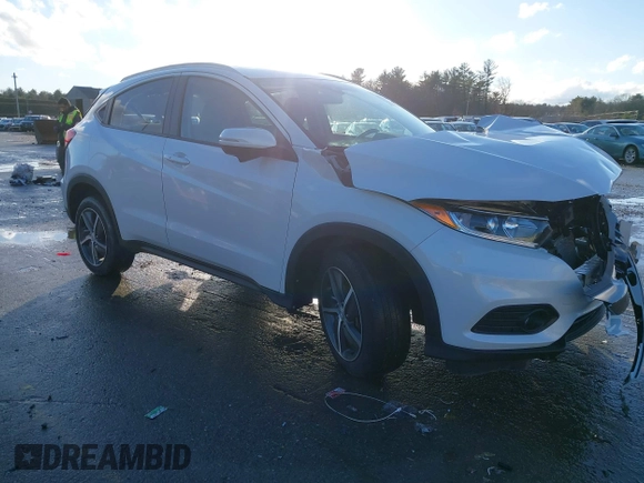 2021 Honda HR-V EX with VIN 3CZRU6H58MM751410, listed as a IAAI auction lot 41178923 with 20,258 mi miles. Bid and sale history available at carsss.com. Image 1.