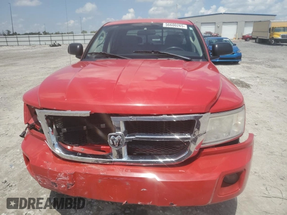 2008 Dodge Dakota SLT with VIN 1D7HW48N38S546077, listed as a Copart auction lot 56600265 with 234,448 mi miles and Salvage title. Bid and sale history available at DreamBid. Image 5.