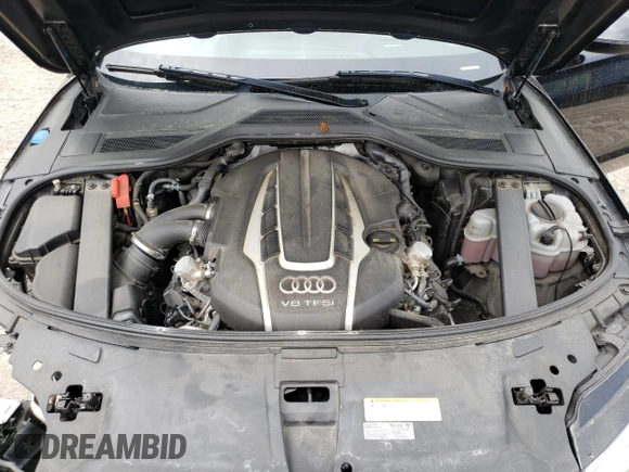 2015 Audi A8 4.0T with VIN WAU32AFD6FN013982, listed as a Copart auction lot 58122294 with 100,981 mi miles and Clean title. Bid and sale history available at DreamBid. Image 11.