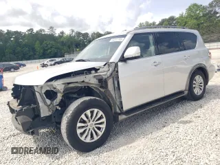 2017 Nissan Armada Platinum z VIN JN8AY2ND7H9008144, wystawiony jako Copart lot #54917785 z przebiegiem 105 164 mil mil oraz Szkoda całkowita • Salvage title. Historia ofert i sprzedaży dostępna na DreamBid. Obrazek 1.