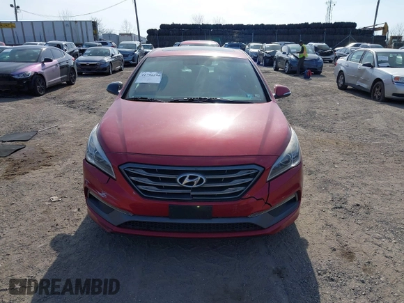 2017 Hyundai Sonata Sport with VIN 5NPE34AF6HH571353, listed as a IAAI auction lot 41796296 with 102,196 mi miles. Bid and sale history available at carsss.com. Image 12.