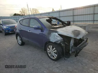 2010 Hyundai Tucson GLS with VIN KM8JU3AC1AU092227, listed as a Copart auction lot 47579144 with Not Provided miles and Non Repairable. Bid and sale history available at DreamBid. Image 4.