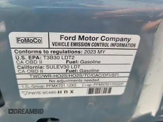2023 Ford Bronco Sport Big Bend z VIN 3FMCR9B69PRD75724, wystawiony jako IAAI lot #42547276 z przebiegiem 27 623 mil mil oraz . Historia ofert i sprzedaży dostępna na DreamBid. Obrazek 40.