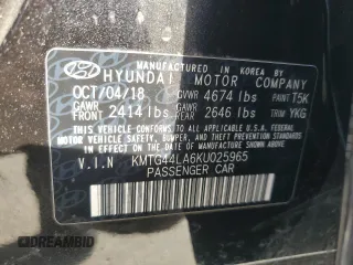 2019 Genesis G70 Advanced z VIN KMTG44LA6KU025965, wystawiony jako Copart lot #52107135 z przebiegiem 37 751 mil mil oraz Szkoda całkowita • Salvage title. Historia ofert i sprzedaży dostępna na DreamBid. Obrazek 13.