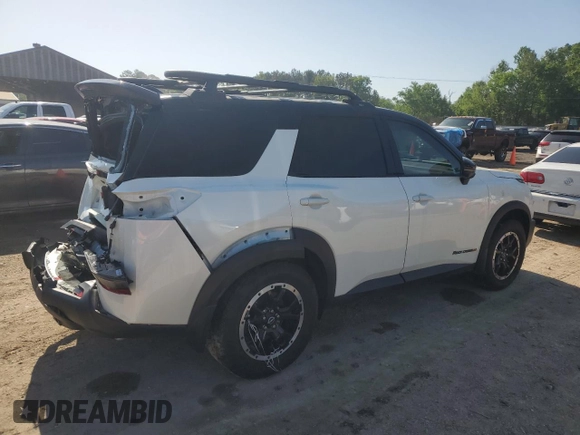 2023 Nissan Pathfinder Rock Creek with VIN 5N1DR3BD4PC269051, listed as a Copart auction lot 52195995 with 30,328 mi miles and Salvage title. Bid and sale history available at DreamBid. Image 3.