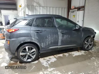 2019 Hyundai Kona Ultimate with VIN KM8K5CA50KU390434, listed as a Copart auction lot 41604145 with 74,743 mi miles and Salvage Title. Bid and sale history available at carsss.com. Image 3.