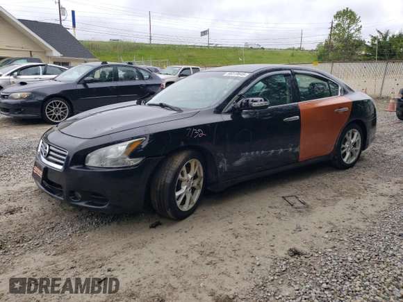 2013 Nissan Maxima SV with VIN 1N4AA5AP4DC843204, listed as a Copart auction lot 58319645 with 99,508 mi miles and Salvage title. Bid and sale history available at DreamBid. Image 1.